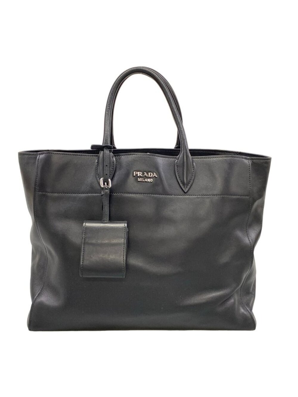Prada Tote Bag Black Leather